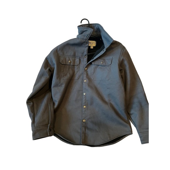 Matix Denim Insulated Snap Shirt Jacket Mens M - Picture 1 of 3
